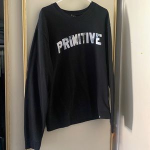 Black primitive sweater